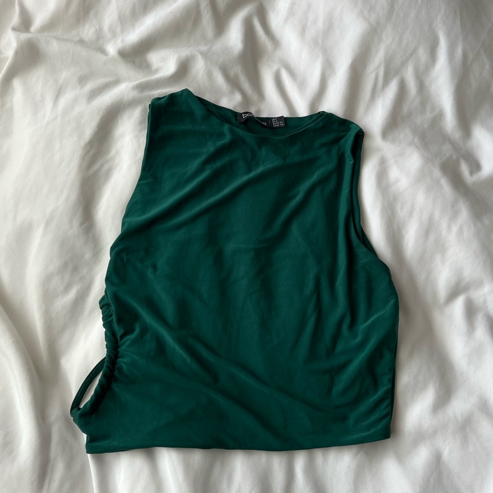 Boohoo emerald top (4)